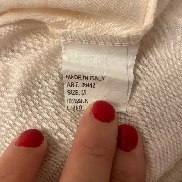 Alice Rinaldi MEDIUM Baby Doll Blush Pink Silk Blouse - Picture 7 of 10